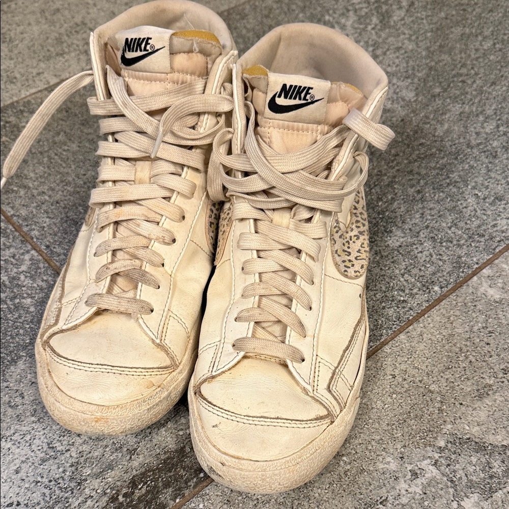 Nike Blazer Mid '77 SE Leopard Sail Lemon Twist Shoes DH9633-100